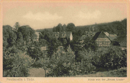Paulinzella Blick von der neuen Linde * um 1930