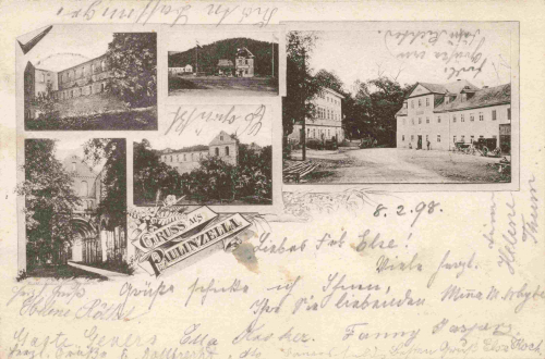 Paulinzella Gruss aus... Gasthaus Menger o 1898