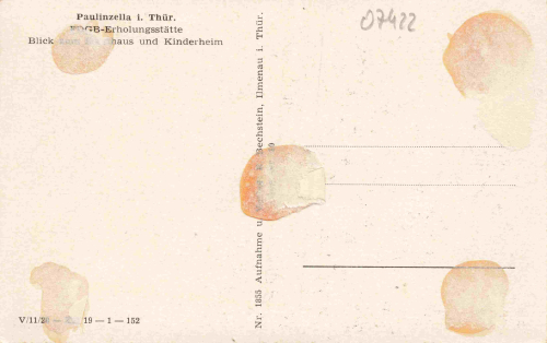 Paulinzella FDGB Erholungsstätte * um 1950