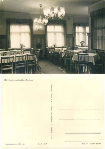 01744 Paulsdorf Hotel "Haus Seeblick" interior view *1958 Hanich1197