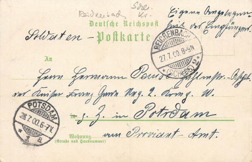 Peterswaldau Schlesien Pieszyce Litho o 1900