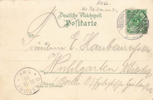 Peterswalda Eulengebirge Schlesien Pieszyce Litho o 1898