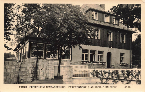 01824 Pfaffendorf FDGB holiday home Terrassenhof Saxon Switzerland o 1955