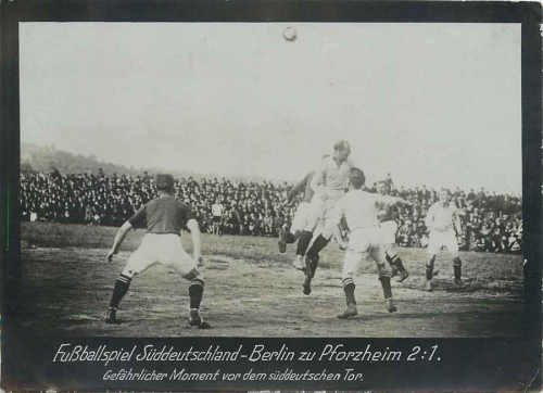 Pforzheim football game South Germany - Berlin around 1920 Large photo 11.5 x 16 cm