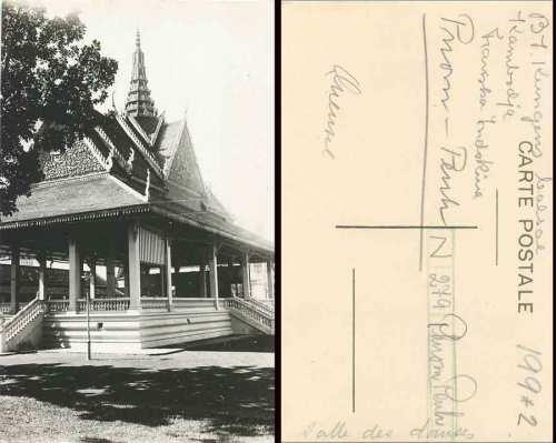 Phnom Penh Kambodscha Tempel gebr. ca. 1930
