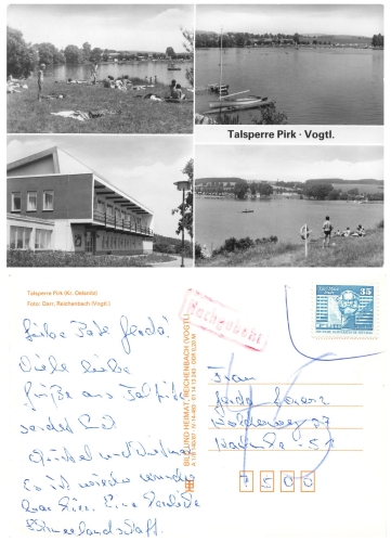 Pirk Vogtland dam around 1987