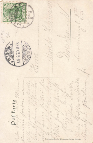 01796 Pirna, 500 Jahre Zugehörigkeit Wettiner Lande, Litho o 28.8.1905