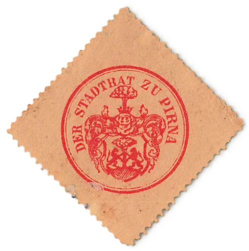 Pirna, Saxony: Seal of the city council around 1920