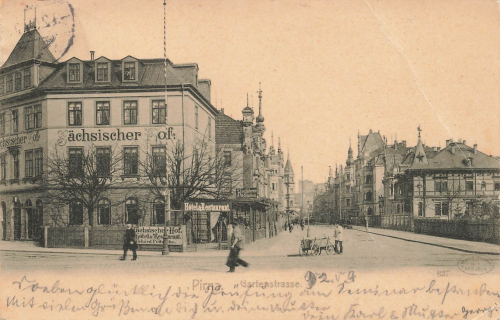 01796 Pirna Gartenstrasse Restaurant Saechsischer Hof o 1904