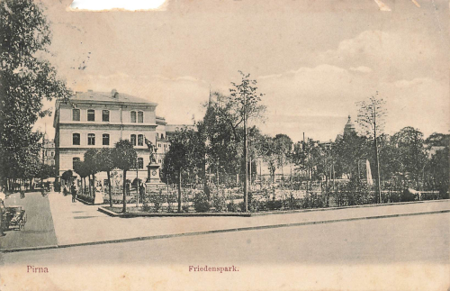 01796 Pirna Elbe Friedenspark o 1915