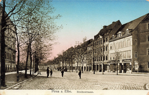 01796 Pirna Elbe Breitestrasse * 1910