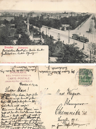 Pirnaische Vorstadt Dresden Stübelplatz o 1906
