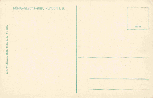 Plauen Vogtland König Albert Bad  Ruheraum Inneneinrichtung * um 1930