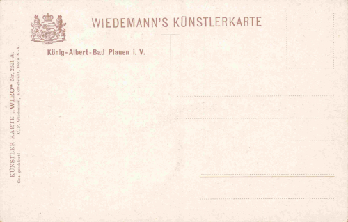 Plauen Vogtland König Albert Bad Erfrischungsraum Inneneinrichtung * um 1910