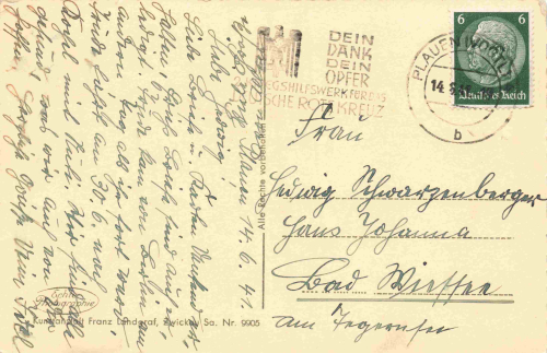 Plauen Vogtland König Friedrich August Brücke o 1941