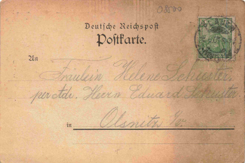 Oberlosa Plauen Vogtland Gasthof Gruss aus ... Litho o 1901