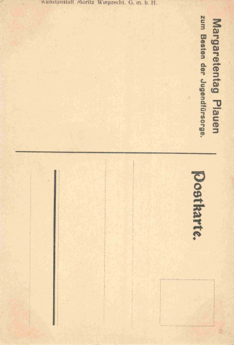 Plauen Vogtland Margaretentag 1911 Jugendstil Künstlerkarte Söllner *