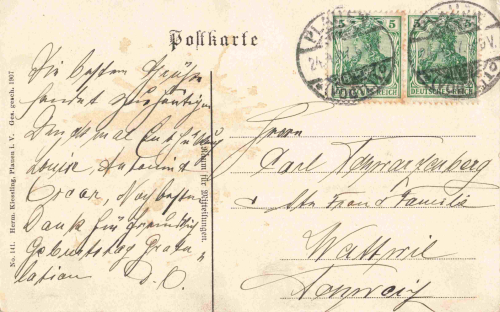 Plauen Vogtland König Albert Denkmal o 1907