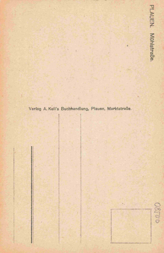 Plauen Vogtland Mühlstrasse * um 1930