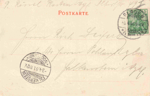 Plauen Vogtland Breite-Strasse und Industrieschule o 1901