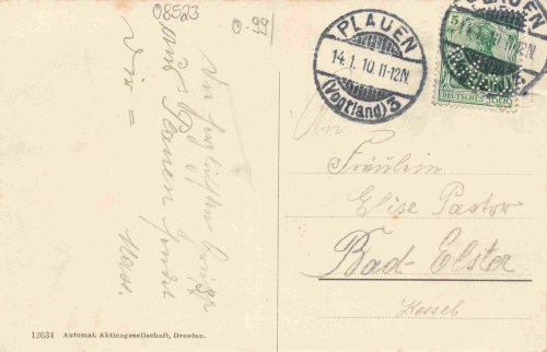Plauen Vogtland Theater o 1910