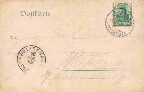 Plauen Vogtland Waldrestaurant zum Echo o 1902