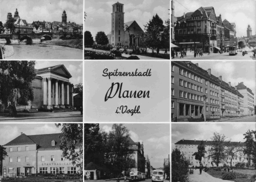 Plauen Vogtland Mehrbildkarte o 1959