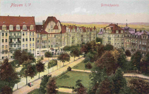 Plauen Vogtland Dittrichplatz * um 1910