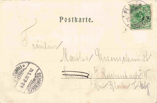 Plauen Vogtland Regimentsfest ehemaliger 104. Jugendstilkarte o 1900