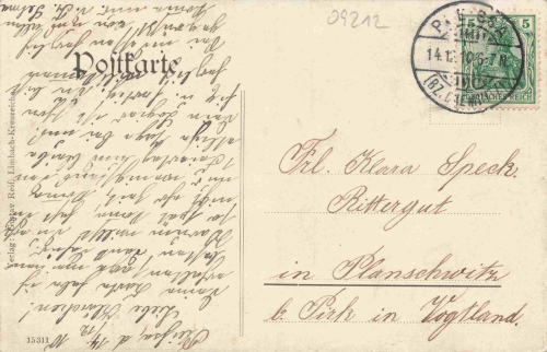 09246 Pleissa Limbach-Oberfrohna Gasthof Goldener Stern o 1910
