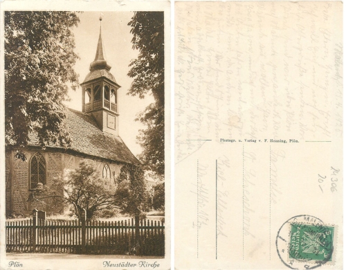 24306 Plon Neustadter Kirche o 11.4.1925