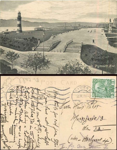 Plymouth Hoe Lighthouse o 2.4.1913