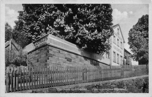08543 Pöhl Vogtland Gasthaus zum Triebtal * um 1940