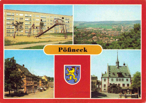 07381 Pößneck Mehrbildkarte * 1984