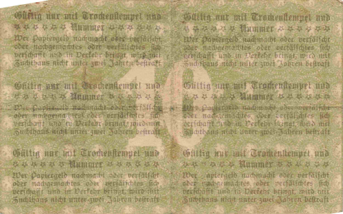 Pößneck Thüringen Notgeldschein 1 Millionen Markt 1923
