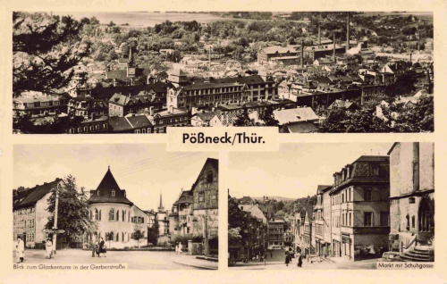 Pößneck Thüringen Mehrbildkarte * 1962