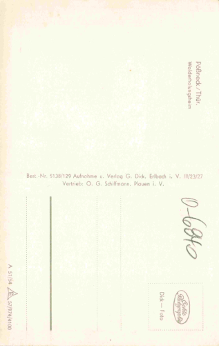 Pößneck Thüringen Walderholungsheim * 1954
