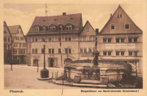 Pößneck Thüringen Markt * um 1930