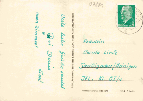 Poessneck, Thuringia, "Heinz Kapelle" Company Vocational School – c. 1964