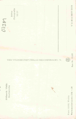 Pößneck Thüringen Stadtkirche * 1957