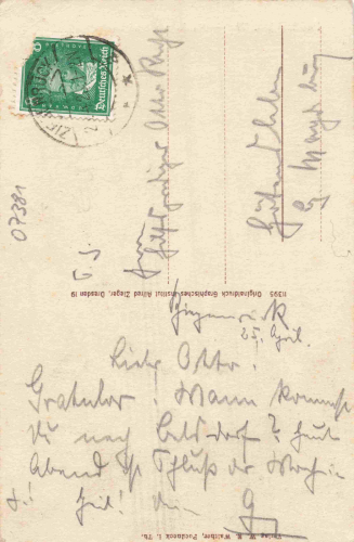 Pößneck Thüringen Markt mit Stadtkirche o 1926