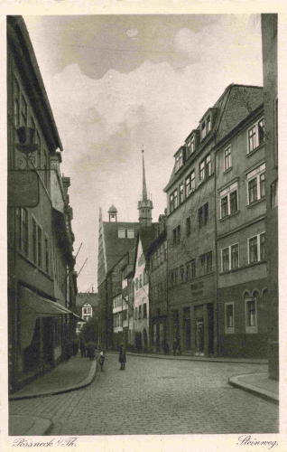 Pößneck Thüringen Steinweg * 1928