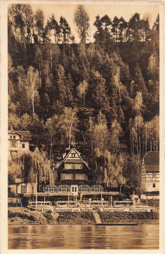 01829 Poetzscha Stadt Wehlen Bauernhaeusl Sächsische Schweiz * um 1930