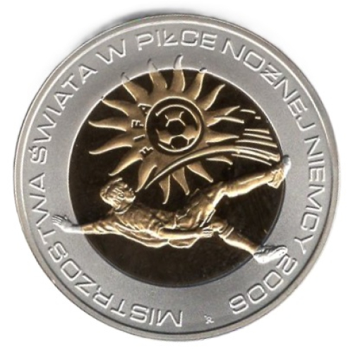 Poland 1 Zloty FIFA World Cup in Germany 2006 Silver Coin
