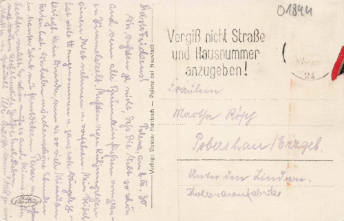 01844 Polenz Neustadt Sa. o 1930