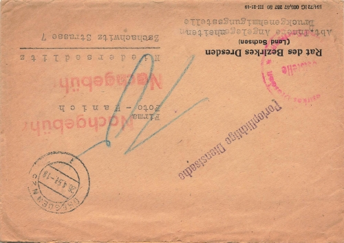 Postage required official matter council of the district additional fee o Dresden N25 April 26, 1951