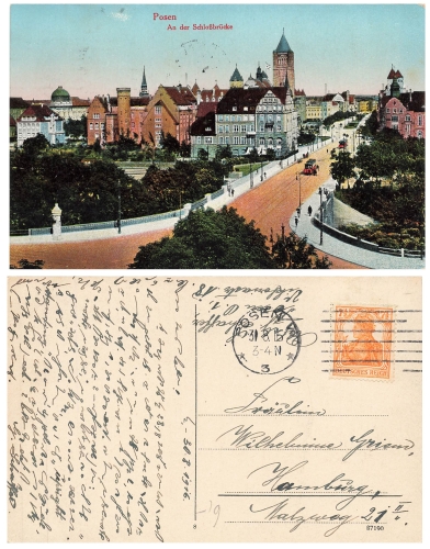 Posen An der Schlossbrücke o 31.8.1916
