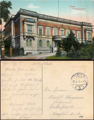 Poznan General Command o August 10, 1915