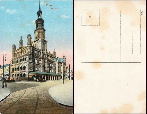 Poznan City Hall * approx. 1910