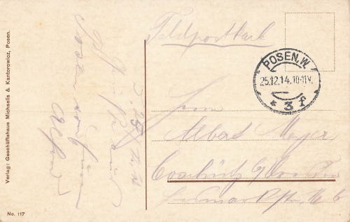 Posen Rathaus Poznan o 1914